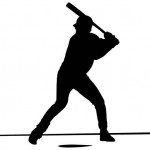 Giocatore di baseball - silhouette